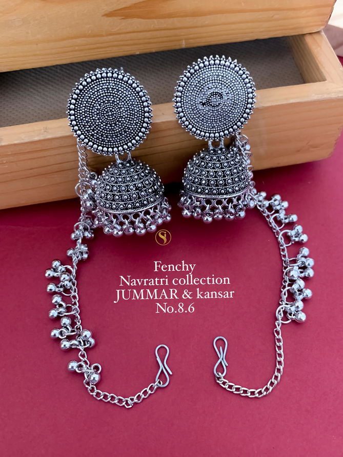 Fancy Navratri Special Kansar Jummar Earring Wholesale Price In Surat
